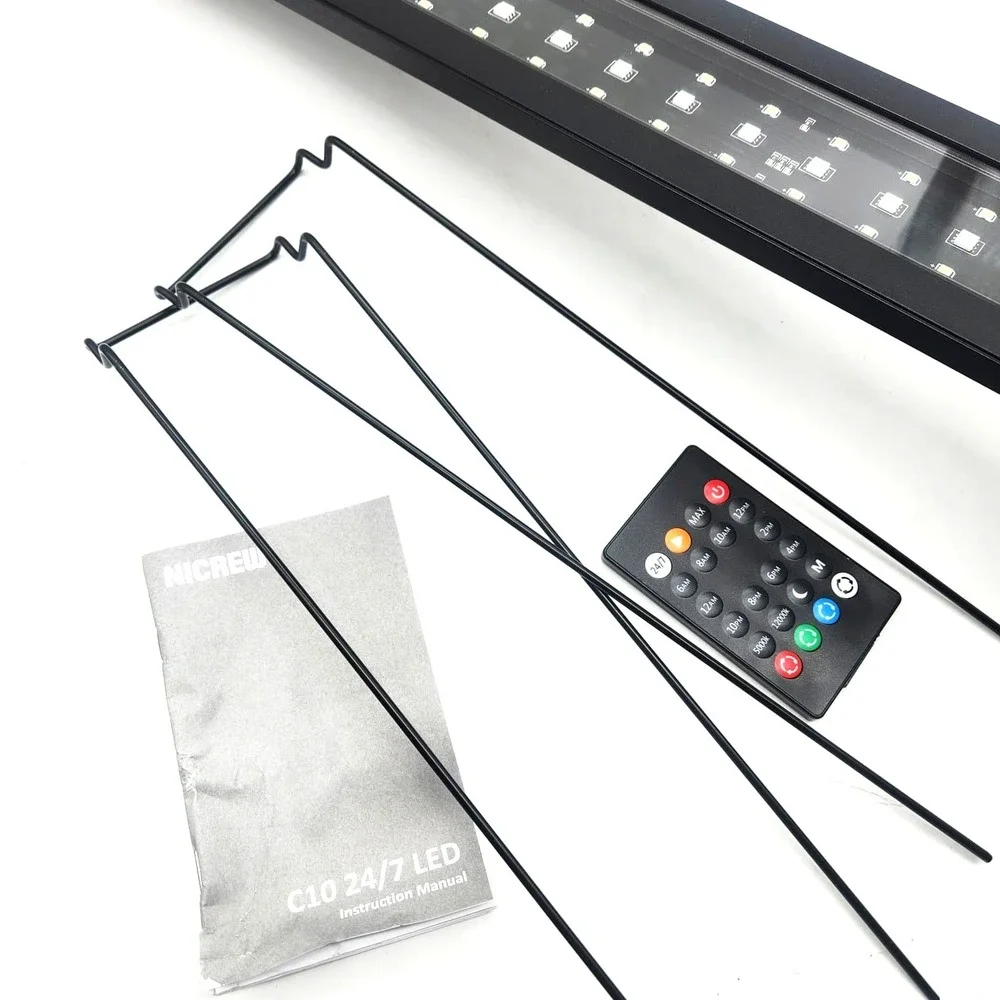48–60in NICREW‎ C10 24/7 LED Fish Tank Light – Full Spectrum with Timer & Dimmer